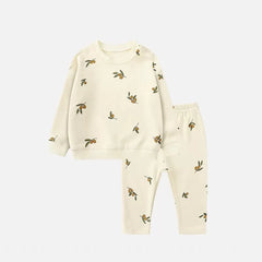 Fashion Baby Clothes Set Spring Autumn Toddler Baby Girl Casual Tops Sweater + Pants Baby Boy Clothing Outfits