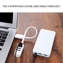 كابل تمديد شاحن موزع 5 فولت متعدد المنافذ من One for Three، كابل تمديد خارجي، موزع USB3.0