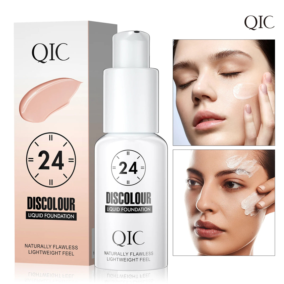 Temperature-Changing Foundation Long-Lasting Waterproof Temperature Changing Liquid Foundation Unisex Daily Portable Travel Size
