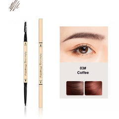 Double Head Eyebrow Pencil 5 Colors Brown Long Lasting Waterproof Ultra Fine Eye Brow Pen Luxury Gold Cosmetic