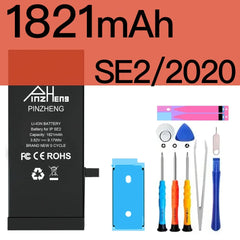 PINZHENG Real High Capacity Battery For iPhone 8 SE2020 6 6S 7 8Plus X Xs Max Xr Phone Replacement Batteries Warranty One Year
