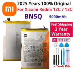 2025 Years 100% Original BN5Q For Xiaomi Redmi 12C / Redmi 13C 23124RN87C Mobile Battery Replacement Batteries Fast Shipping