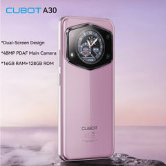 هاتف Cubot A30 4G الذكي بنظام Android 14 16 جيجابايت (6 جيجابايت + 10 جيجابايت ممتد) ذاكرة الوصول العشوائي + 128 جيجابايت ROM 90 هرتز شاشة 6.745 بوصة 5100 مللي أمبير كاميرا خلفية 48 ميجابكسل معرف الوجه
