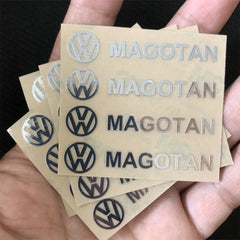 3D Metal Emblem Sticker Car Interior Decoration Decals Accessories For Volkswagen VW GTI Rline R Golf Polo Passat Magotan Tiguan