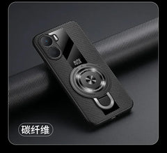 Case for Xiaomi Poco X7 pro magnetic ring holder luxury silicone sheepskin leather plexiglass Pu premium shockproof back cover