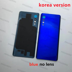 Back Glass G9 Replacement For LG Velvet G9 4G G910 5G G900 Battery Cover Rear Door Lid Panel Housing Case Camera Lens Sticker