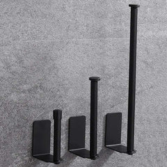 Self Adhesive Toilet Paper Towel Holder Punch-free Roll Paper Holder Kitchen Hook Storage Holder Stainless Steel Wall Mount Hook
