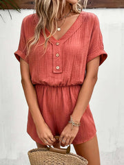 2024 Spring/Summer Amazon Foreign Trade Women's Double layered Zou Cloth Short sleeved Shorts Set Two Pieces