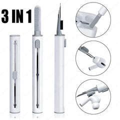 3 in 1 Sliding Cleaning Pen for  Earphones Brush for Airpods 3 Pro Series Case Headsets Cleaners Earbuds Cleaning Tools