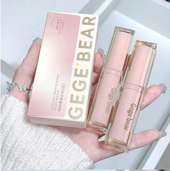 أحمر شفاه حريري لامع من Gege Bear Pump Lips Moisture Water Bomb مريح للغاية لامع غير لاصق في كوب مرطب للشفاه