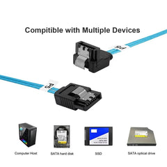 0.5m 1m SATA 3.0 Cable SATA Cable 90-Degree Right-Angle SATA-Data Cable SAS/SATA-12Gbps Cable for Nas Server-Raid SDD HDD CD DV