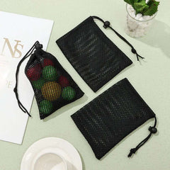 Durable Nylon Mesh Drawstring Bag Multi Purpose Outdoor Travel Stuff Sack Storage Bag Camping Bottle Pot Pan Carrier Pouch