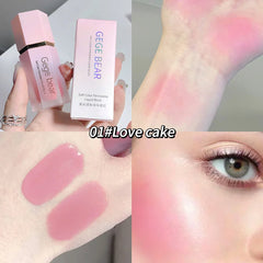 Gege Bear Liquid Blush Cream 6 Colors Smooth Velvet Matte Pink Blusher Natural Easy To Smudge