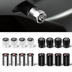 4Pcs Car Wheel Tire Valve Caps Protection Cover Auto Accessories For Toyota Fortuner Chr Verso Prius Mirai Hiace Trd Corolla GR