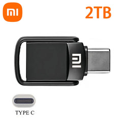 XIAOMI 2TB Metal Pendrive 2 IN 1 OTG 1TB 512GB USB Flash Drives 256GB 2TB USB 3.2 Pen Drive Memory Stick Type C For Cellphone PC