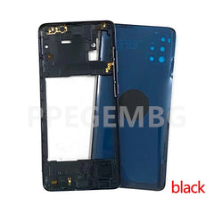 A51 4G A515 For Samsung Galaxy A51 2020 A515F Battery Case Housing Chassis Middle Frame Back Cover + Camera Lens Repair Parts