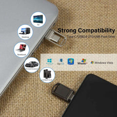 JASTER TYPE-C USB Flash Drives 64GB OTG High Speed Pen Drive 32GB 2 in 1 Mini Memory Stick Real Capacity Pendrive Creative Gift