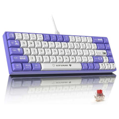 AJAZZ AK680 wired mechanical gaming keyboard double-pin keycap 68-key full-key hot-swappable mixed color lighting effect