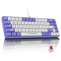 AJAZZ AK680 wired mechanical gaming keyboard double-pin keycap 68-key full-key hot-swappable mixed color lighting effect