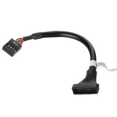 سلك محول رأس اللوحة الأم عالي الجودة قطعة واحدة 20 دبوس USB 3.0 أنثى إلى 9 دبوس USB 2.0 ذكر لجهاز الكمبيوتر سلك محول الكمبيوتر