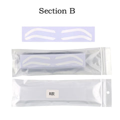 50pc Disposable Eyebrow Design Stencil Eyebrow Tint Airbrush Auxiliary Sticker For Brows Shaping With Single Eyebrowstype Option