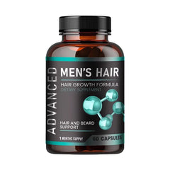 Hair Growth Vitamins for Men - Thick Hair and Beard - Helps with Thinning and Hair Loss, Natural Dietary Supplement