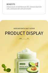 Body Scrub Face Collagen Body Wash SADOER Exfoliating Fruit Bath Salt Scrub Moisturizing Gentle Smooth Skin Refresh Cleaning Hot
