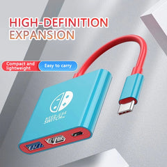 The USB-C to HDMI adapter supports 4K/1080P TV mode switching and is compatible with a variety of models