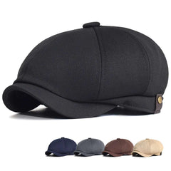 Spring Summer Casual Newsboy caps Breathable Outdoor Retro Beret Hats Octagonal Hat Fashion Solid Flat Caps