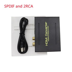 HDMI-Compatible Audio Extractor Stereo Audio Converter 3.5mm 4k X 2k Audio Splitter Adapter For PS4 TV DVD Home Theater