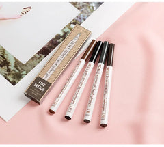 Dark Brown Eyebrow Pencil Microblading Eyebrow Pen Makeup Waterproof 4 Tip Eyebrow Pen Black Liquid Pen Enhancer Cosmetic
