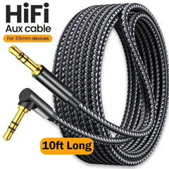 3.5mm Jack Audio Cable 90 Degree Elbow Male to Male Speaker Aux Wire For Samsung Xiaomi MP3/4 Video Car Headphone Adapter Cord