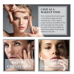 Face Setting Pressed Powder Oil Control Invisible Pores Waterproof Matte Long Lasting Natural Setting Powder Foundations Makeup