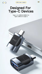 Essager OTG Type C To USB Micro USB To Type C Adapter OTG USB To Type C Adapter For Macbook Xiaomi HUAWEI Samsung OTG Connector