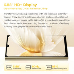 【العرض الأول عالميًا】هاتف Oukitel C61 Pro الذكي بشاشة 6.88 بوصة عالية الدقة + 90 هرتز وذاكرة 8 جيجابايت وذاكرة 256 جيجابايت ونظام تشغيل أندرويد 15 NFC وكاميرا 13 ميجابكسل وبطارية 5150 مللي أمبير في الساعة
