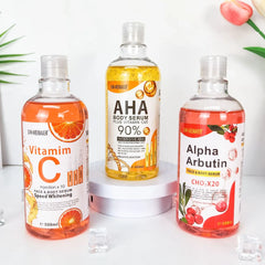 500ml Hyaluronic Acid, Nicotinamide Vitamin C AHA Face Serum Spots Eraser Corrector Whitening Moisturizing Lightening Body Serum