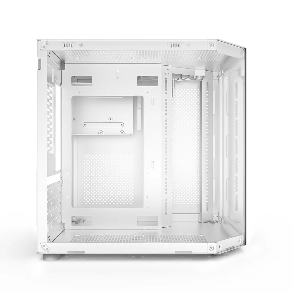 Power Train Star Realm M-ATX Desktop Computer Case Without Pillars Three Sided Glass Panoramic Sea View Room 240 Water Cooling