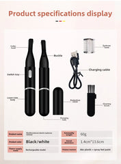 Electric Eyebrow Trimmer USB Charging Electric Face Eyebrow Hair Trimmer Mini Portable Women Body Shaver Remover care Portable