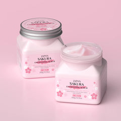 يمكن استخدام مقشر LAIKOU Sakura للوجه والجسم لتنظيف البشرة وترطيبها وتقشيرها وتفتيح لونها. العناية بالبشرة