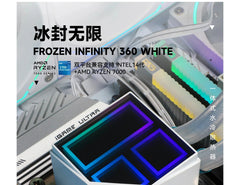 مبرد تبريد مائي متعدد الاستخدامات Thermalright FROZEN INFINITY 360، مزامنة ARGB Divine Light، يدعم LGA1700/AM5/AM4