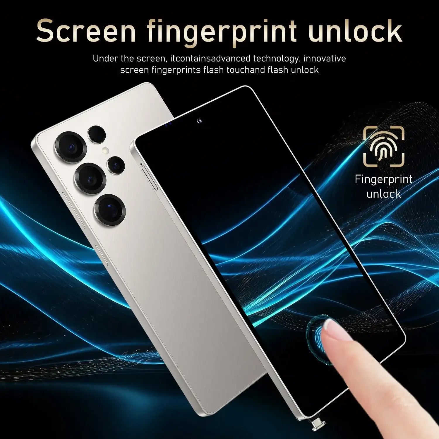 FUFFI S25 Pro Smartphone 5G Cellphones Android 12,6.8 inch Screen,12+512GB,24+48MP Mobile phone 5800mAh Google Play Store,Phone