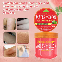 Watermelon Sugar Salt Scrub Natural watermelon extract and sugar-salt formula gently exfoliate and hydrate leaving skin glowing