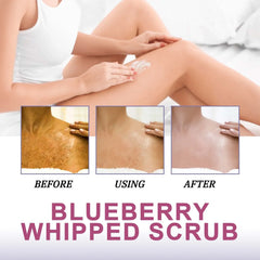 Blueberry Body Scrub -Exfoliate Skin, Brighten Complexion,Reduce Dark Spots,Soothe Skin,Promote Metabolism,Even Skin Tone, 100g