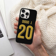 Diogo Jota Soccer Football Phone Case For iPhone 15 Pro TPU Shockproof Phone Cover