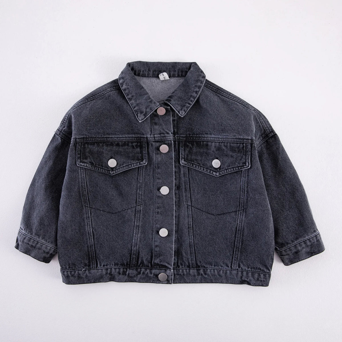 6704-1 Children's Denim Jacket Spring and Autumn Korean Girl's Denim Jacket Casual Loose Boy's Coat Cardigan.