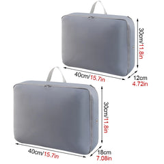 Trendy Down Comforter Storage Bag Moisture-proof Clothing Packing Bag Wardrobe Organizer Save Space Compressible Bag