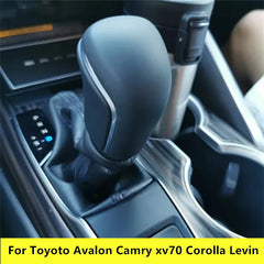 Genuine Lever Gear Stick Shift Knob Head For Toyoto Avalon Camry xv70 Corolla Levin 2018 2019 2020 Leather Gearshift Head