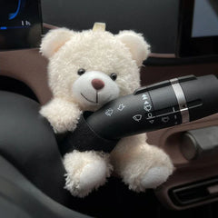 Car Interior Decoration Ornaments Car Mounted Gear Guard Decoration Panda Doll 2024 New Turn Signal Wiper Cartoon Doll