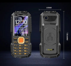 4G LTE Senior Flip Phone for Elderly Large Buttons Powerbank Long Standby SOS Call LED Light Loud Sound Fast Dial