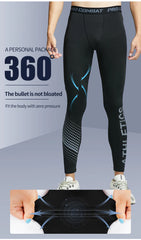 2-piece tight pants men's cycling base fitness shorts quick drying high elasticity sports set running training compression